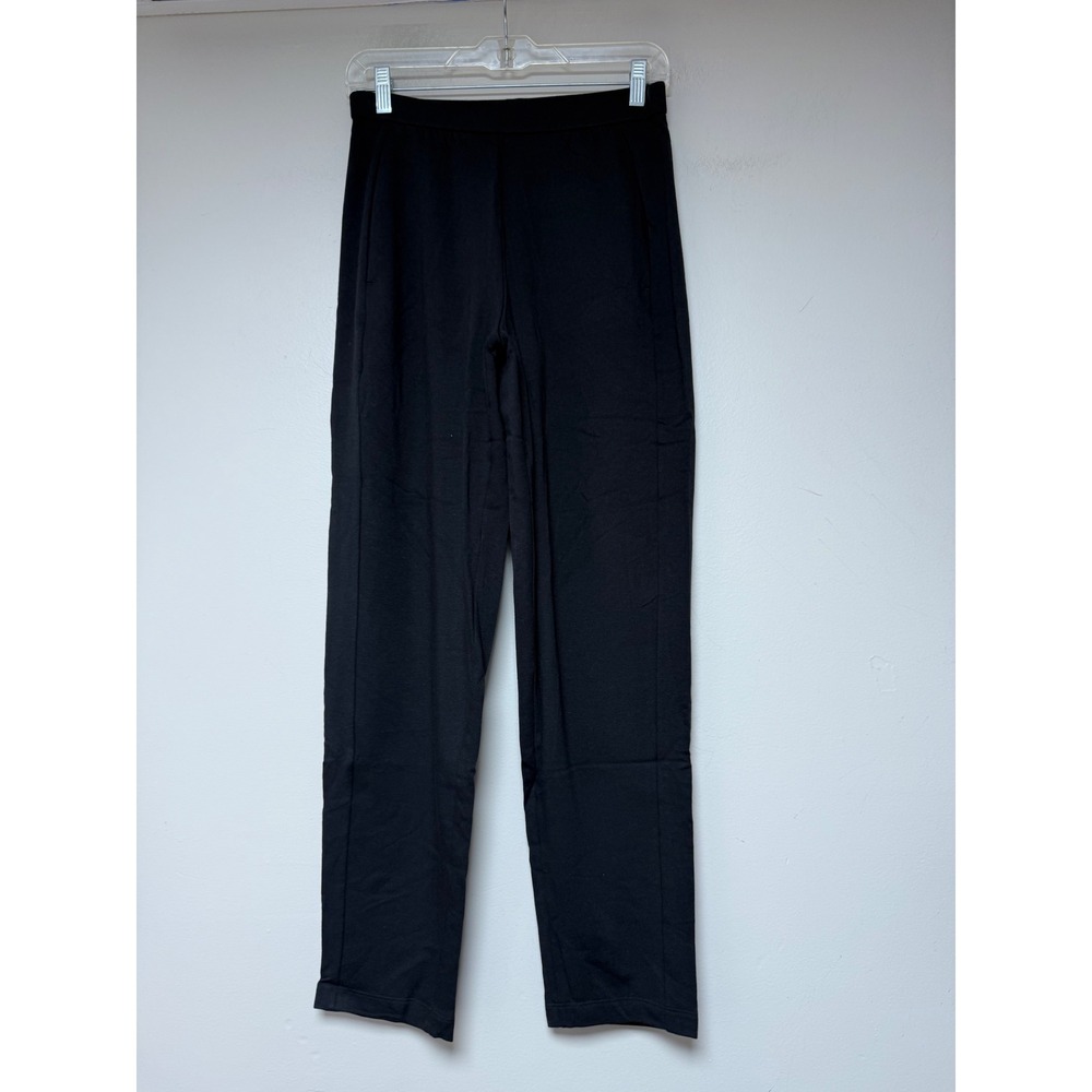 Eileen Fisher Black‎ Slouch Ankle Pants XXS TTP Organic Cotton Lyocell Blend